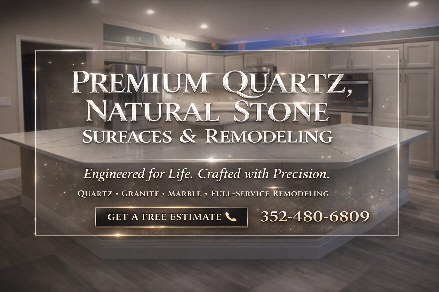 Premium Quartz, Natural Stone Surfaces and Remodeling - Engineered for Life, Crafted with Precision